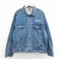 XL★古着 長袖 ジージャン メンズ 90年代 90s UFCW 大きいサイズ コットン USA製 紺 デニム 26jan17