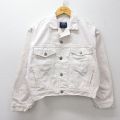 M★古着 ギャップ GAP 長袖 ジージャン メンズ 90年代 90s コットン ショート丈 USA製 薄ピンク デニム 26apr21