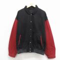 カナダ製 00s 長袖デニムジャケット ツートンカラー ブラック XL | 古着