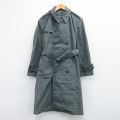 L★古着 長袖 ビンテージ ミリタリー レイン コート メンズ 60年代 60s アーミー ARMY ロング丈 USA製 グレー系 25oct22 中古 アウター