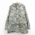 L★古着 長袖 ミリタリー ジャケット パーカー レインスーツ メンズ 00年代 00s デジタルタイガーカモ ラグラン USA製 グレー 迷彩 25oct29 中古 アウター フライト