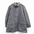XL★古着 長袖 ミリタリー ジャケット コート メンズ 80年代 80s オランダ軍 濃グレー【spe】 25dec02