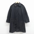 L★古着 長袖 ミリタリー コート メンズ 90年代 90s ロング丈 USA製 黒 25dec24
