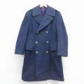 S★古着 長袖 ビンテージ ミリタリー コート メンズ 60年代 60s USAF ロング丈 ウール USA製 紺【spe】 26jan16