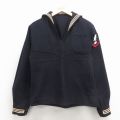 M★古着 長袖 ビンテージ ミリタリー セーラー ジャケット メンズ 60年代 60s USA製 黒他 26jan17