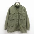 M★古着 長袖 ビンテージ ミリタリー フィールド ジャケット メンズ 60年代 60s M-65 緑 26feb13