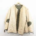 XL★古着 長袖 ビンテージ ミリタリー ライナー ジャケット メンズ 50年代 50s M-51 緑 26feb13
