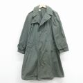 L★古着 長袖 ビンテージ ミリタリー レイン コート メンズ 70年代 70s ロング丈 USA製 緑 26feb21