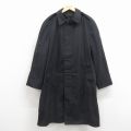 L★古着 長袖 ミリタリー コート メンズ 00年代 00s ロング丈 USA製 黒【spe】 26mar13