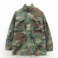 80s M-65ミリタリージャケット パラシュート部隊 ウッドランドカモ M | 古着
