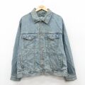XL★古着 エディーバウアー 長袖 ジージャン メンズ 00年代 00s 大きいサイズ コットン 紺 デニム【spe】 26feb19