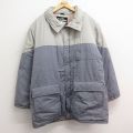XL★古着 長袖 ジャケット メンズ 90年代 90s ツートンカラー グレー他 24sep30 中古 アウター