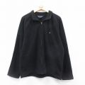 L★古着 ブルックスブラザーズ BROOKS BROTHERS 長袖 ブランド フリース ジャケット メンズ ワンポイントロゴ ラグラン 黒 ブラック 24dec25 中古 アウター
