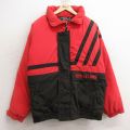 L★古着 長袖 ダウン ジャケット メンズ 90年代 90s TRIPLE EAT GOOSE 赤他 レッド 24dec28 中古 アウター