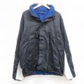 XL★古着 ノーティカ NAUTICA 長袖 ブランド ジャケット メンズ ワンポイントロゴ リバーシブル 紺他 ネイビー 内側フリース 25feb05 中古 アウター