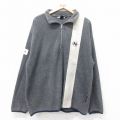 L★古着 ノーティカ NAUTICA 長袖 ブランド ハーフジップ フリース ジャケット メンズ 90年代 90s ワンポイントロゴ コンペティション USA製 グレー他 25sep03 中古 アウター