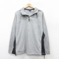 XL★古着 ギャップ GAP 長袖 ハーフジップ フリース ジャケット メンズ 00年代 00s 薄グレー 霜降り 25sep13 中古 アウター