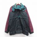 【20%OFF】XL★古着 コロンビア COLUMBIA 長袖 ジャケット パーカー メンズ 90年代 90s Eclipse ロング丈 ツートンカラー 黒他 ブラック 【spe】 25sep24 中古 アウター