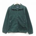 S★古着 ランズエンド 長袖 フリース ジャケット メンズ 00年代 00s 緑 グリーン 25oct11 中古 アウター