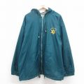 XL★古着 Wear Guard 長袖 ナイロン ジャケット パーカー メンズ 00年代 00s HICKORY 大きいサイズ 緑 グリーン 内側フリース 25oct15 中古 アウター