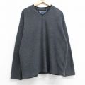【20%OFF】M★古着 ギャップ GAP 長袖 フリース ジャケット メンズ 00年代 00s Vネック 濃グレー 25oct28 中古 アウター