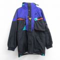 L★古着 ヘリーハンセン 長袖 ナイロン ジャケット メンズ シンサレート エキップ ロング丈 黒他 ブラック 内側メッシュ 25oct28 中古 アウター