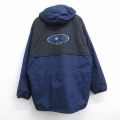 XL★古着 コロンビア COLUMBIA ビッグドッグス BIGDOGS 長袖 ナイロン ジャケット パーカー メンズ 00年代 00s ビッグロゴ ツートンカラー ロング丈 大きいサイズ 紺他 ネイビー 内側フリース 【spe】 25nov04 中古 アウター