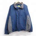 XL★古着 カベラス 長袖 ジャケット メンズ 00年代 00s　ワンポイントロゴ 紺他 内側フリース 25nov13