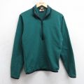 XS★古着 アールイーアイ REI 長袖 ハーフジップ ジャケット メンズ 80年代 80s USA製 緑 内側フリース 25nov14