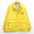 XL★古着 長袖 ナイロン ジャケット メンズ 80年代 80s DEKALB 黄 25nov15