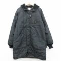 L★古着 REFRIGIWEAR 長袖 ナイロン コート メンズ 80年代 80s ラグラン USA製 黒系 25nov21