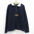 L★古着 長袖 ハーフジップ フリース ジャケット メンズ 90年代 90s テルユライド 紺 25nov26