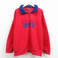 XL★古着 ギャップ GAP 長袖 ハーフジップ フリース ジャケット メンズ 90年代 90s レーシング 赤他【spe】 25dec08
