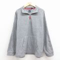 L★古着 ギャップ GAP 長袖 ハーフジップ フリース ジャケット メンズ 00年代 00s グレー 25dec08