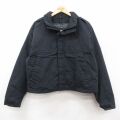XL★古着 ブラウアー Blauer 長袖 ナイロン ジャケット メンズ 90年代 90s リップストップ 黒 内側キルティング 25dec09