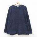 L★古着 コロンビア 長袖 フリース ジャケット メンズ 00年代 00s ラグラン クルーネック 紺 25dec11