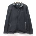 M★古着 エディーバウアー 長袖 フリース ジャケット メンズ フェデックス FedEx 黒 25dec13