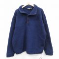 XL★古着 EMS 長袖 フリース ジャケット メンズ 90年代 90s 大きいサイズ USA製 濃紺 26jan10