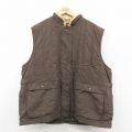 XL★古着 オービス ベスト メンズ 00年代 00s 大きいサイズ 薄緑 内側キルティング 26jan10
