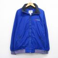 XL★古着 Wear Guard 長袖 ナイロン ジャケット メンズ 00年代 00s ARAMARK ラグラン 青他 内側フリース 26jan14
