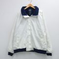 XL★古着 長袖 ジャケット メンズ 90年代 90s 大きいサイズ 白 内側フリース 26jan14