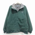 XL★古着 ランズエンド 長袖 ナイロン ジャケット メンズ 00年代 00s ポーラテック ラグラン 緑 内側フリース【spe】 26jan22