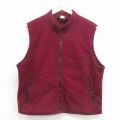 S★古着 ラギッドマウンテン フリース ベスト メンズ 90年代 90s USA製 エンジ系 26jan22