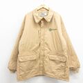 XL★古着 スイングスター 長袖 ジャケット メンズ 90年代 90s Nutrena 大きいサイズ ラグラン USA製 ベージュ 内側キルティング 26jan23