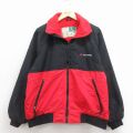 L★古着 Wear Guard 長袖 ナイロン ジャケット メンズ 00年代 00s ARAMARK ツートンカラー 黒他 内側フリース 26jan24