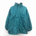 M★古着 Wear Guard 長袖 ナイロン ジャケット メンズ 00年代 00s 青緑 内側フリース 26jan24