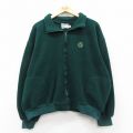 XL★古着 長袖 フリース ジャケット メンズ 90年代 90s ACA 大きいサイズ USA製 緑 26jan26