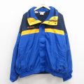 XL★古着 コロンビア 長袖 ナイロン ジャケット メンズ 00年代 00s ワンポイントロゴ バガブー 大きいサイズ 青 内側フリース 26jan29
