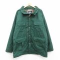 XL★古着 ウールリッチ 長袖 マウンテン ジャケット メンズ 90年代 90s 大きいサイズ ロング丈 USA製 緑 内側ウール 26feb12
