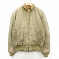 L★古着 エディーバウアー 長袖 オールパーパス ダウン ジャケット メンズ 80年代 80s ラグラン ボロ ベージュ系 内側キルティング【spe】 26feb12